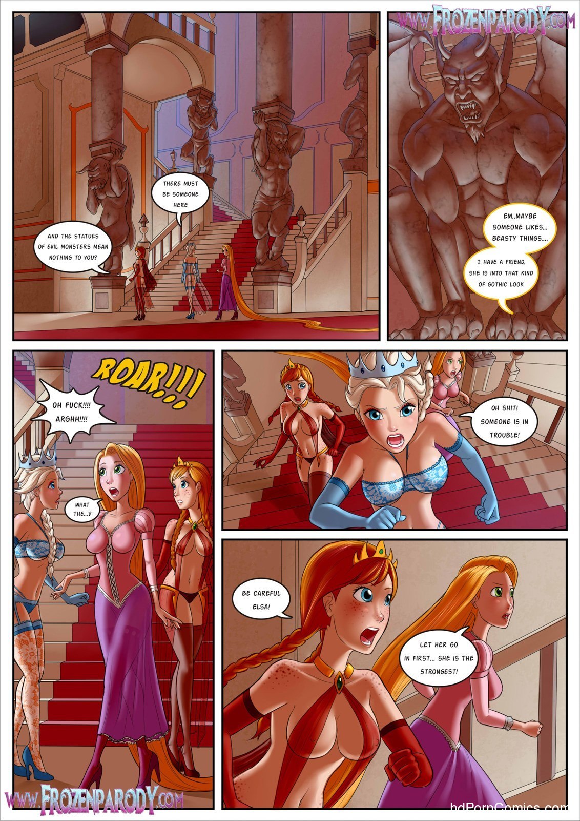 Frozen Parody 13 Beauty And Beast Free Cartoon Por